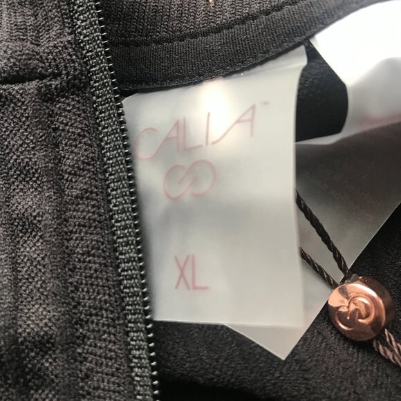 Calia Women's Relaxed Seamless 1/4 Zip in Pure Black NWT - Picture 10 of 13